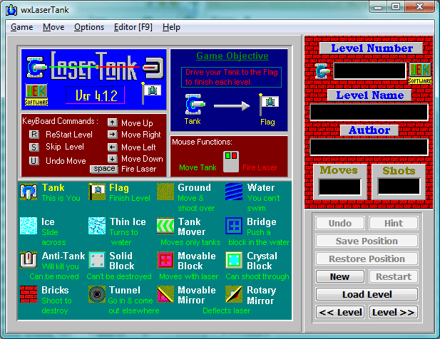 wxLaserTank screenshot