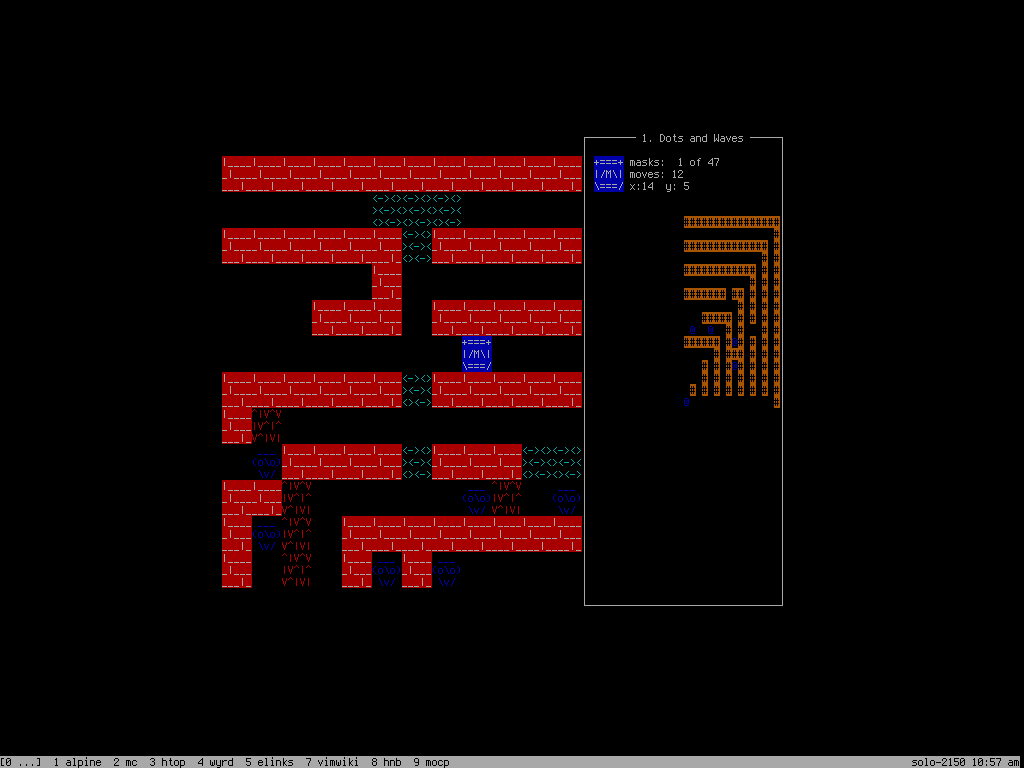 XorCurses screenshot