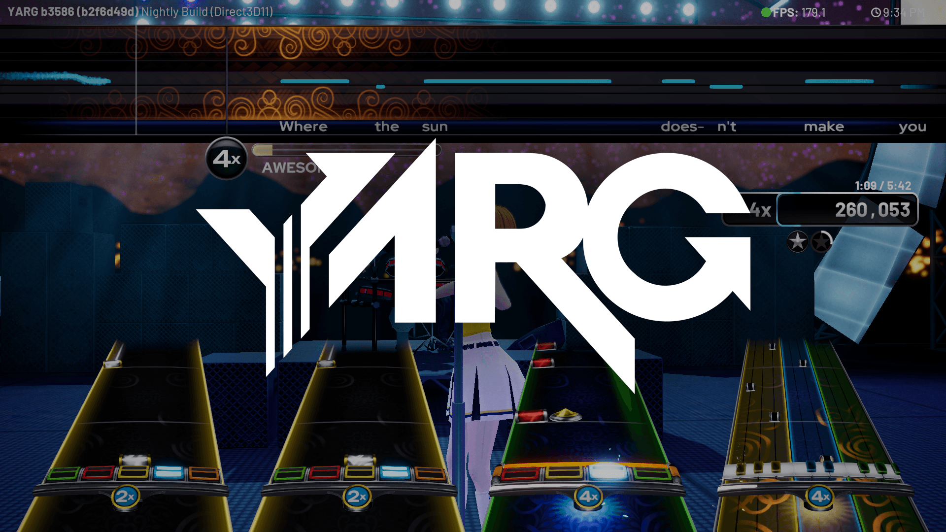 YARG (Yet Another Rhythm Game) screenshot