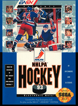 NHLPA Hockey '93 cover art