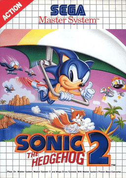 Sonic the Hedgehog 2 (8-bit video game) cover art